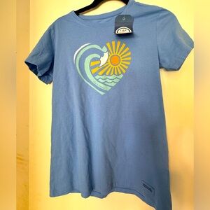 Life is Good Sun, Wave, and Heart tee
